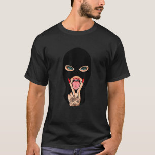 Camiseta Chica Bebé Baklava Máscara Mujeres Hip Hop Gangste