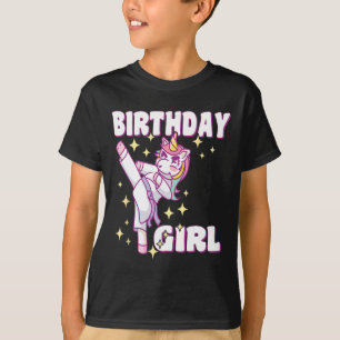 Camiseta Chica Birthday Karate Unicorn