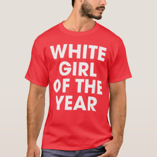 Camiseta Chica Blanca Cumpleaños del Año Fiesta de Primaver