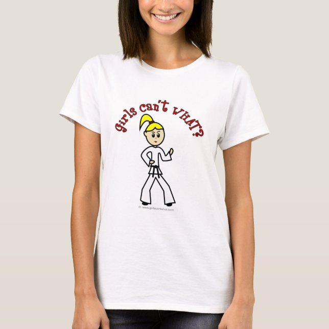 Camiseta Chica Blonde Karate (Anverso)