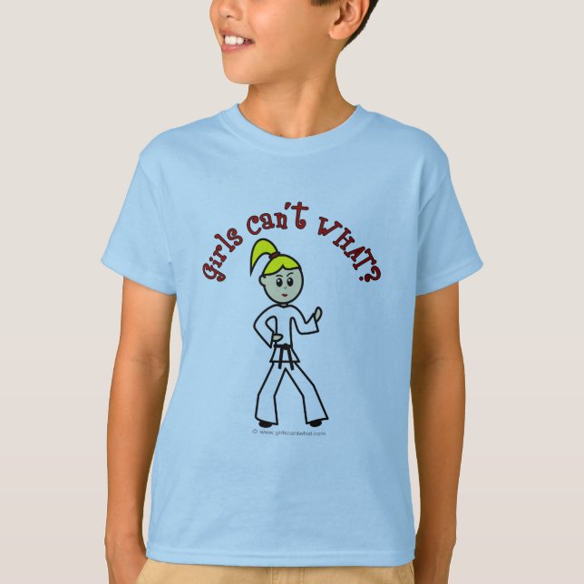 Camiseta Chica Blonde Karate (Anverso)