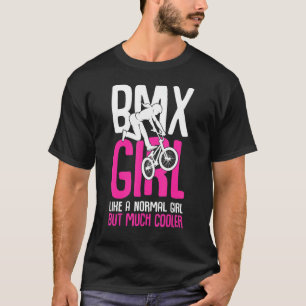 Camiseta Chica BMX Bicicleta Bicicleta Carreras niños Chic