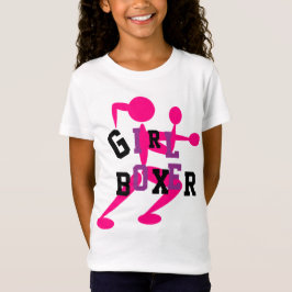 Camiseta CHICA BOXER Tshirt Púrpura rosa AÑADIR NOMBRE al r