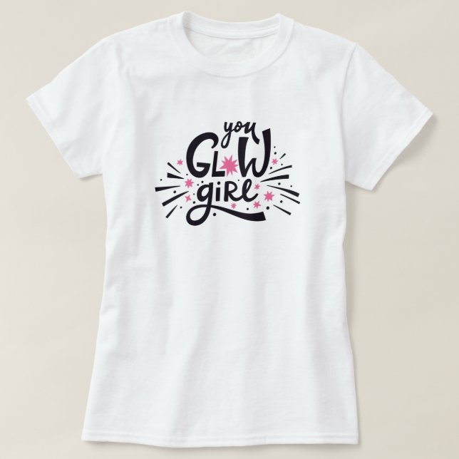 Camiseta Chica brillante (Diseño del anverso)