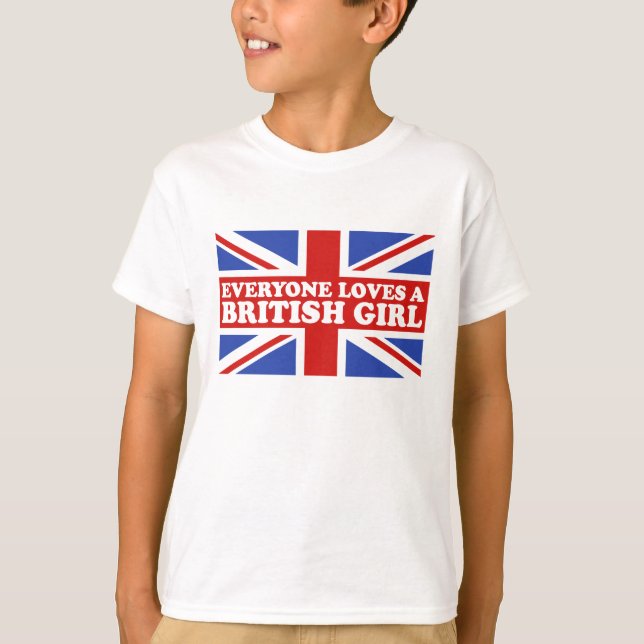 Camiseta Chica británico (Anverso)