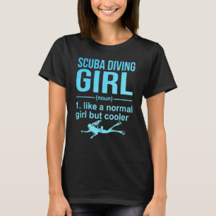 Camiseta Chica Buceo Buceadora Snorkel
