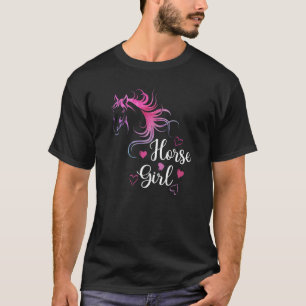 Camiseta Chica Caballo Amante de los Caballos Jinetes Niña