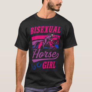 Camiseta Chica Caballo Bisexual Orgullo Bisexual Caballo Eq