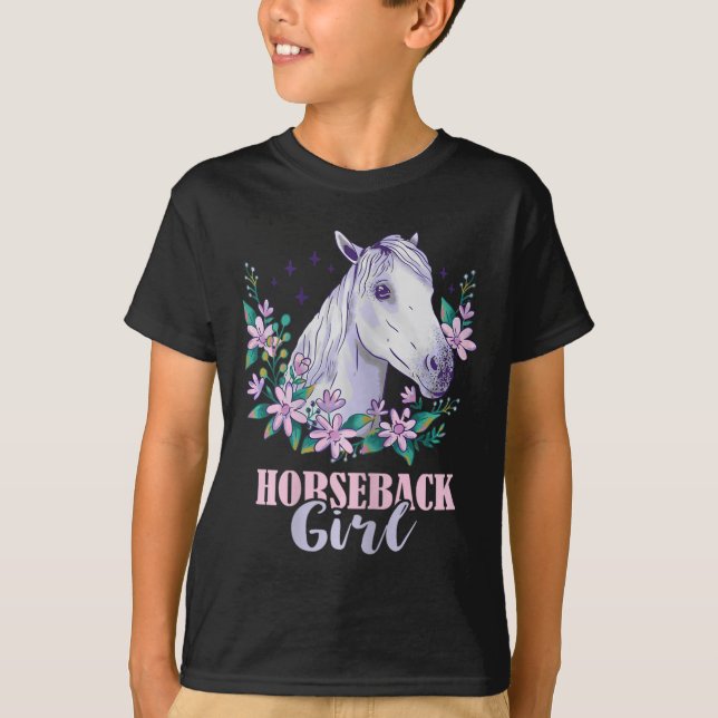 Camiseta Chica Caballo Caballo Montando Caballo Lover Eques (Anverso)