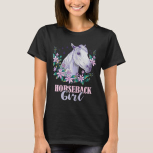 Camiseta Chica Caballo Caballo Montando Caballo Lover Eques