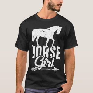 Camiseta Chica Caballo Caballo Montando Vaquera Pasión Pull
