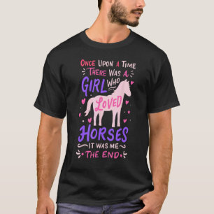 Camiseta Chica Caballo Caballos Salto de Obstáculos Ecuestr