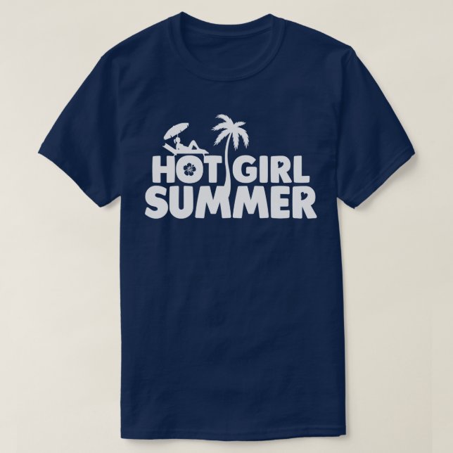 Camiseta Chica caliente verano 1 (Diseño del anverso)