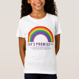 Camiseta Chica Camisas Blancas Arcoiris Promesa de Dios con