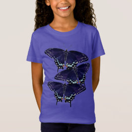 Camiseta Chica Camisas Tee Púrpura/Brujas Negras