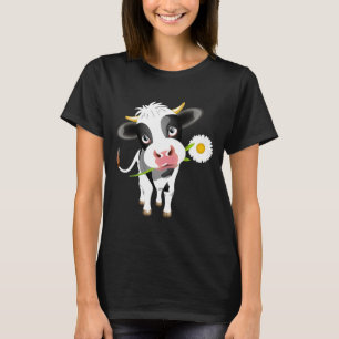 Camiseta Chica campesina de la granja de la vaca "Calf Love