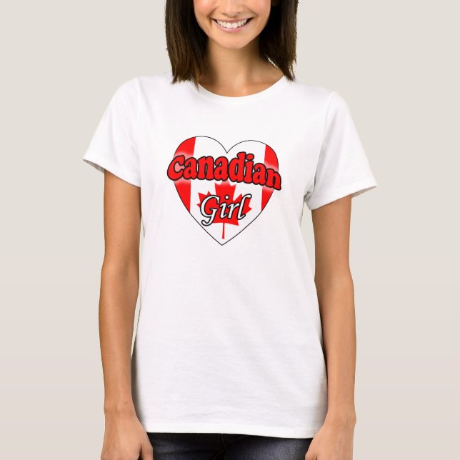 Camiseta Chica canadiense (Anverso)