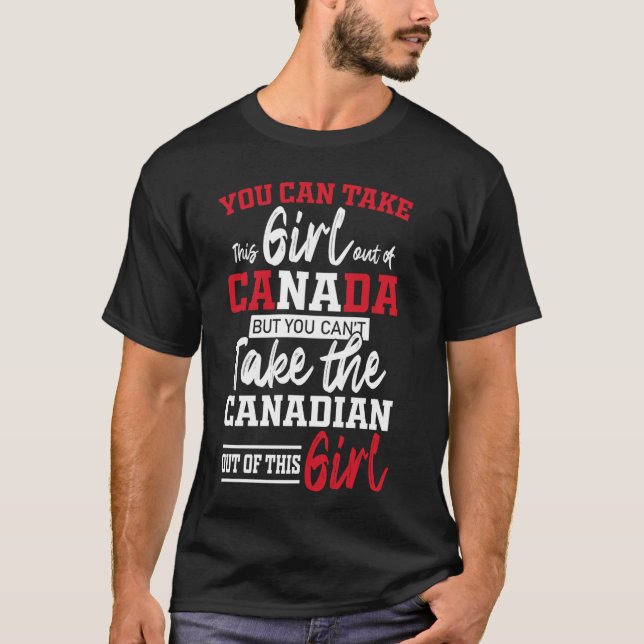 Camiseta Chica canadiense Maple Leaf Canada (Anverso)