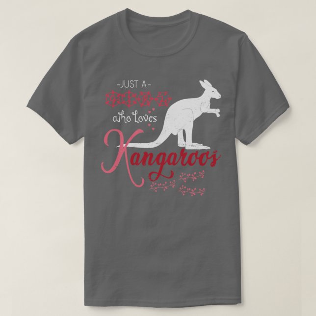 Camiseta Chica canguro de regalo de animales australianos (Diseño del anverso)