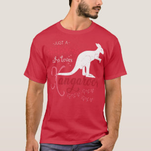 Camiseta Chica canguro de regalo de animales australianos