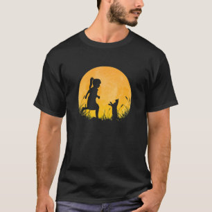 Camiseta Chica Cat Silhouette Cute Mascota Friend