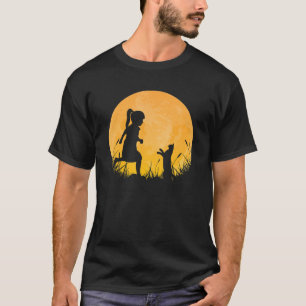 Camiseta Chica Cat Silhouette Cute Mascota Friend