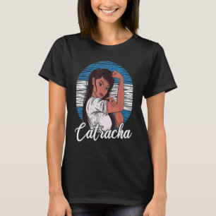 Camiseta Chica Catracha Hondureña Orgullo Bandera De Hondur