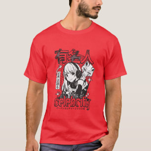 Camiseta Chica celebridad de anime japonés ropa callejera c