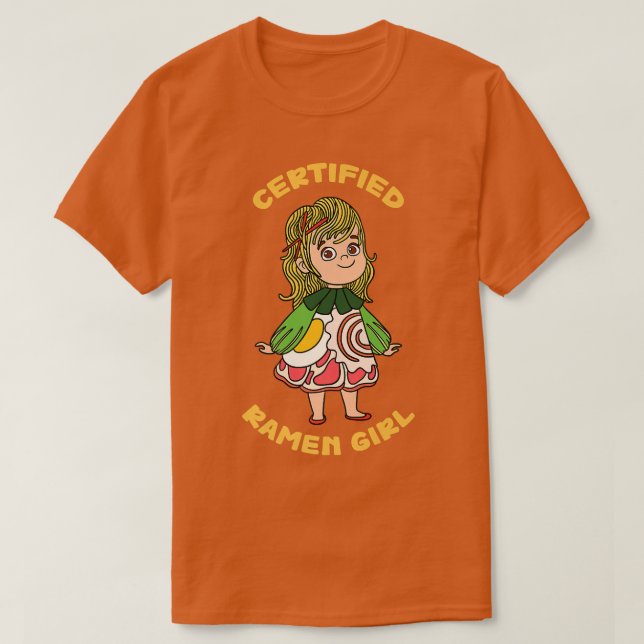 Camiseta Chica certificado de Ramen (Diseño del anverso)
