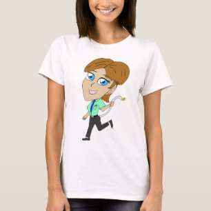 Camiseta chica chibi con cola