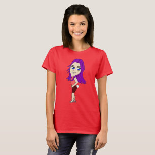 Camiseta chica chibi con cola de conejo
