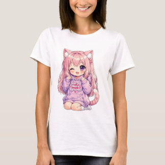 Camiseta Chica Chibi de Anime Adorable - Impulsada por Anim