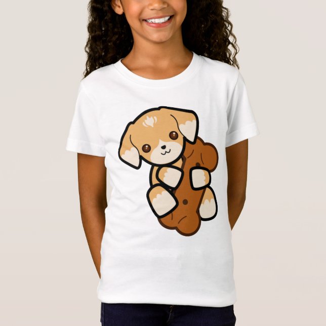Camiseta Chica Chicas de ropa Perro Camisa (Anverso)