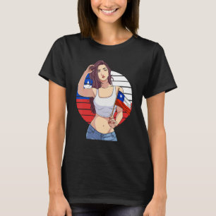 Camiseta Chica Chilena Orgullo Latino Bandera De Chile Orgu