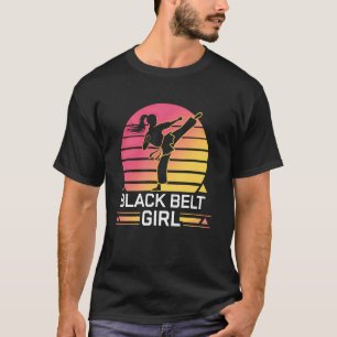 Camiseta Chica cinturón negro de karate artes marciales ent