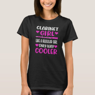 Camiseta Chica Clarinet Como Un Chica Regular Sólo Muy Frío