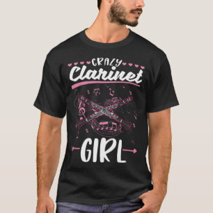 Camiseta Chica Clarinetista Loco