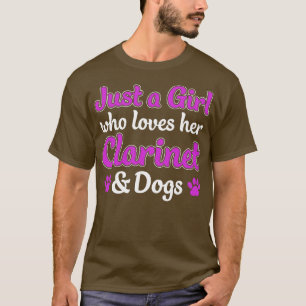 Camiseta Chica Clarinetista que ama al Clarinet y a los per