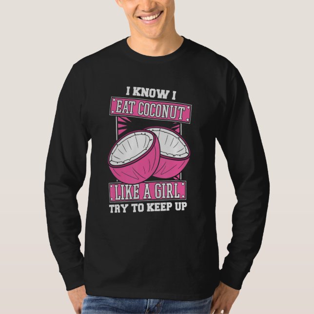 Camiseta Chica Coco Fruta - Coco de Leche Árbol (Anverso)