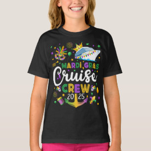 Camiseta Chica coincidente del equipo de crucero Mardi Gras