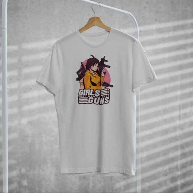 Camiseta Chica Con Armas Anime (Subido por el creador)