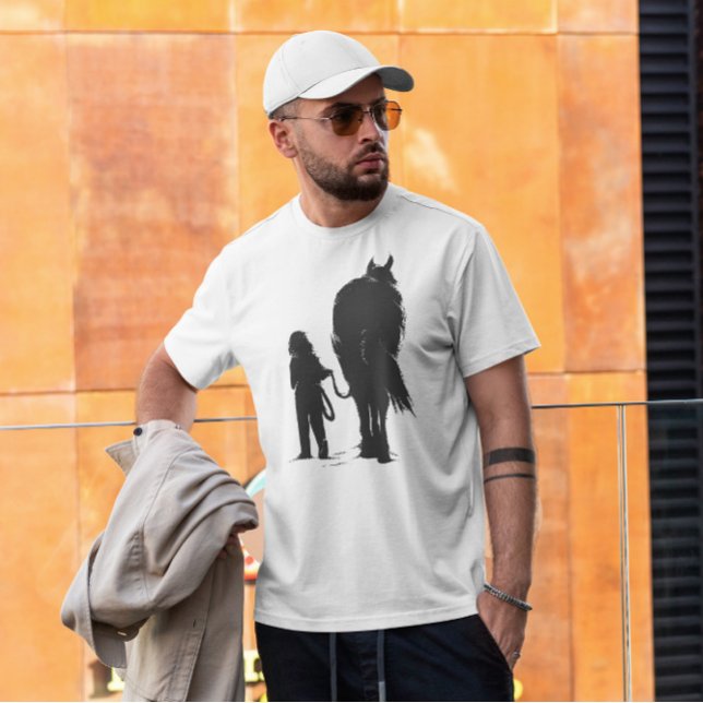 Camiseta Chica con caballo (Subido por el creador)