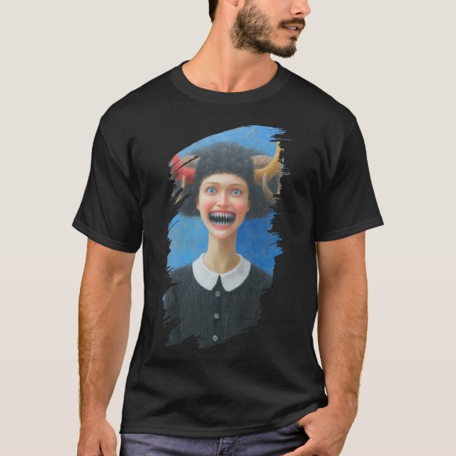 Camiseta Chica con cuernos (Anverso)