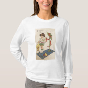 Camiseta Chica con el gorra y el polluelo amarillos