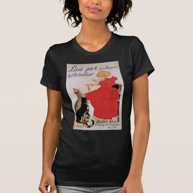 Camiseta Chica con gatos, Alexandre Steinlen (Anverso)