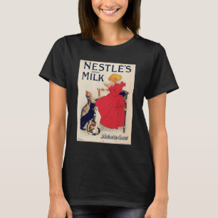 Camiseta Chica con gatos, póster vintage, Alexandre Steinle