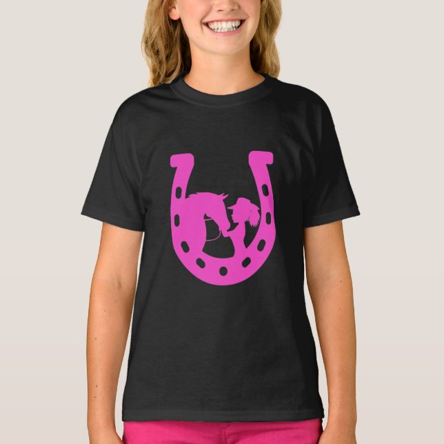 Camiseta Chica con herradura y Gorra occidental herradura r (Anverso)