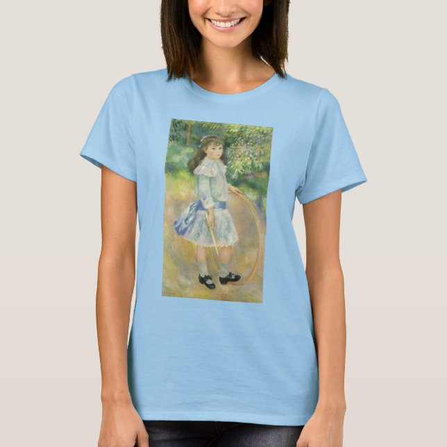 Camiseta Chica con Hoop de Pierre Renoir, Bella Artes de la (Anverso)