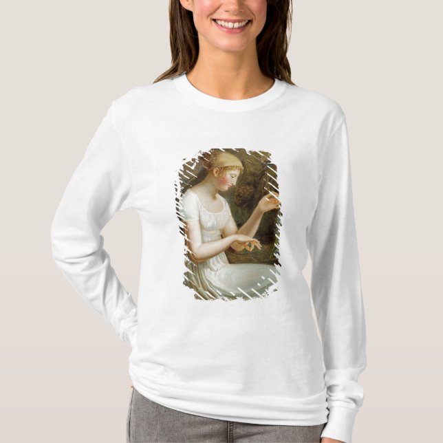 Camiseta Chica con las flores (Anverso)