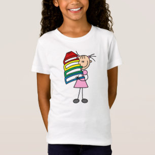 Camiseta Chica con libros